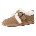 MORAZORA Size 35-43 Cow Suede Leather Women Flats Wool Warm Snow Boots Buckle Casual Winter Ankle Boots Short Flat Shoes