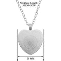 Personalized Necklaces For Personalised Custom Pendant Peach Heart Necklace Glass Pendants Mum Dad Baby Custom Gifts Jewelry