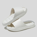 Fashion Women's Slippers Summer Indoor Solid Color Thick Soft Bottom Non-slip Cotton Home Leisure Shoes Couple