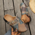 Spring/ Autumn Elegant Color Blocked Street Casual Mueller Shoes Fashionable Hot Selling New Comfortable Plus Size Women's Shoes