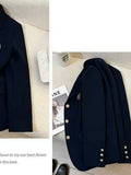 Spring Autumn Elegant Women's Blazer Korean Fashion Women Jacket Vintage Luxury Female Coats Splice Office Fashion Lady Clothing