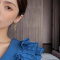 Fashion Hoop Earrings for Women 2023 New Korean Earrings Stainless Steel Jewelry Accessories