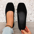 Women Square Toe Flat Shoes Trendy Leopard Print Design Slip-on Lightweight Non-slip Daily Commute Casual Loafers