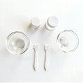 6-Piece Glass Face Mask Bowl Set, DIY Facial Mask Mixing Kit with Brush & Spoon, Home Skincare Beauty Tools Gift