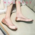 Women Split Toe Pink Satin Flats Fashion Ballet Tabi Shoes Female Slip-on Loafers Ladies Espadrilles Casual Zapatillas Mujer