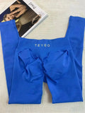 TEVEO Summer Breathable Fitness Leggings Women's Sports High Quality Yoga Pants Cycling High Stretch Sweat Wapping Running Pants