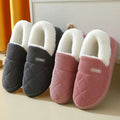 2025 Women Slippers Warm Winter Shoes Couples Footwear Casual Soft Plush Men Slides Outdoor Thick Flat Sole Shoes Home Slipper