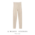 Pants 100% pure cashmere pants for women, slim fit leggings with high waist for warmth, worn inside and outside, and fitted pants