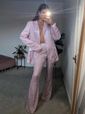 Tossy Sparkly Blazers For Women Oversized Loose Sliver Black Gliiter Casual Jackets Blazer Set Pink Coat Women Party Outfits