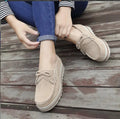 New Spring Women Flats Shoes Woman Platform Flats Sneakers Women Suede Ladies Tenis Loafers Moccasins Casual Fringe bow Shoes