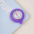 Nurse Doctor Unisex Colourful Silicone Pocket Watches Clock Head Face Parts For Badge Reel Keychains Lanyards Key Rings Rope