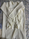 Sweet Pink Knitted Camisole Dress Two-piece Suit Women Casual Slim Long Sleeve Cardigan+Suspenders Vintage Sweet Chic Dresses