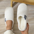 Solid Fluffy Slippers Women Home 2026 Winter Plush Warm House Shoes Ladies Casual Indoor Fuzzy Fur Slides Unisex Silent Non-Slip