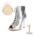 Women Pump Dance Heels Differenct Colors 9.5cm 11cm High Quality Made Real Genuine Leather Latin Jazz Dance Shoes For Woman