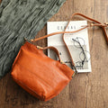 Genuine Leather Handbag Women Vintage Handbags Vegetable Tanned Cowhide Tote Bags Shoulder Crossbody Bag Casual Everyday Purse
