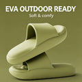 EVA Slippers Women Men Outdoor Wear Soft Comfortable Thick Sole House Shoes Non-Slip Home Indoor Bathroom Slides Couple