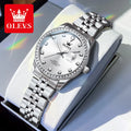 OLEVS 3629 Women Watch Original Simple Watches For Women Quartz Wristwatch Automatic Date Waterproof Luminous Gifts For Women