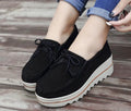 New Spring Women Flats Shoes Woman Platform Flats Sneakers Women Suede Ladies Tenis Loafers Moccasins Casual Fringe bow Shoes