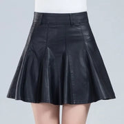 Woman Skirts Elegant Plus Size New Fashion Korean Style Genuine Real Leather Skirts High Waist Mini Skirt Womens Sexy Skirt