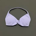 NCOYOE Women Halter Sports Bra V-Neck Padded Yoga Bra Removable Cups Butter Soft Seamless Workout Gym Fitness Activewear Top