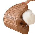 Soft Fluffy Thick Bottom Embroidery Cotton Slippers Couple Plus Size Winter Indoor Outdoor Plush Slippers Women Fuzzy Fur Shoes