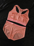 Satin Solid Lingerie Set, Luxurious Feel, Smooth Breathable, Ideal for Women's Casual Sports and Home Commute