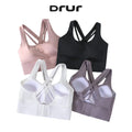 DRUR High Impact Yoga Top For Women Moisture Wicking Gym Clothes Shockproof Sports Bra Quick Dry Workout Bralette Active Wear