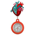 Women PVC Retractable Watch Brooch Cute Gift Nurse Pocket Watches Lovely Colourful Doctor Badge Reel