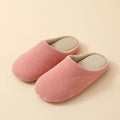 Elegant Plain Women's Winter Slippers Warm Soft Plush Non-Slip Comfortable Casual Indoor Outdoor Couple Shoes
