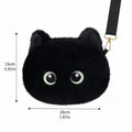 Unique Big Head Cat Crossbody Bag Simulation Fluffy Cat Shoulder Bag Lightweight Versatile Handbag Adult Kid Teenager