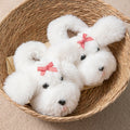 Fluffy Platform Slippers Women Home Plush Winter Dog Cartoon Designer Shoes Girls Indoor Fuzzy Fur Slides Unisex Soft Non-Slip