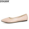 Comfortable Flat Woman Flats Spring Autumn Female Ballet Shoes Pointed Toe Red Nude Red Blue Casual Work Loafer Shoes Women