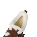 MORAZORA Size 35-43 Cow Suede Leather Women Flats Wool Warm Snow Boots Buckle Casual Winter Ankle Boots Short Flat Shoes