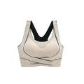 Sports bra Latex front cross side buckle Adjustable breathable Non steel ring Yoga sports Soft Beauty back bra Women Tank top