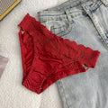 French Lace Panties Trendy Bow Sexy Lace Women's Cotton Crotch Low-rise Underwear Japanese Comfortable Lingerie for Women