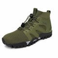 Shoes Men Hiking Shoes Breathable High Cut Non Slip Travel Hiking Sports Shoes Wear-resistant Lightweight Fishing Casual Walking Shoes