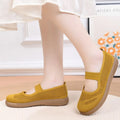 YNPO Summer New Women Cloth Shoes Slip on Perforated Soft Sole Non Slip Driving Moccasins Breathable Casual Flats