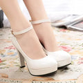 PU woman Pumps autumn thick heel shoes ol high-heeled shoes female the trend of ultra high heels female shoes xc22