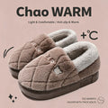 Winter Warm House Slippers for Men Women Cute Bear Plush Lining Indoor Shoes Thick Soft Sole Fuzzy Comfortable Home Footwear