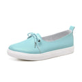 New Women Real Leather Shoes Lace-Up Moccasins Mother Loafers Soft Leisure Flats Female Driving Casual Footwear White Black Pink