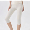 Women's Bare Feel High Waist Butt Lifting Yoga Leggings Stretchy Seven Eighths Tight Fitness Running Training Workout Pants