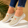 Women Slip‑on Breathable Casual Shoes Lightweight Comfort Walking Sneakers for Beach Garden Shopping Travel Mother Gift