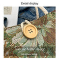 Fashion Linen Gift Tote Bag Casual National Style Handbag Hand-Carrying Lunch Bag Women