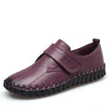 Genuine Leather Shoes For Woman Autumn Flats Female Hook Loop Orthopedic Shoes Big Size 42 Women's Loafers Ladies Blue Moccasins