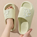 2025 Summer Slippers Bathroom Platform Non-Slip Home Bear Cartoon Cat Flip Flops Beach Slipper Sandals Slides Indoor Outdoor