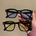Sunglasses Women 2026 UV400 Vintage Rectangle Cat Eye PC Frame Orange Transparent Ladies Shades Unisex Lightweight HD Outdoor