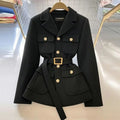 New 2025 Autumn Blazer Coat Women Long Sleeve Casual Single Breasted Elegant Office Waist Ladies Suit Jacket Outerwear