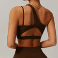 Women Shockproof Sport Bra Women's Beautiful Back Gym Sports Underwear Women Oblique Shoulder Straps Running Fitness Yoga Bra ﻿