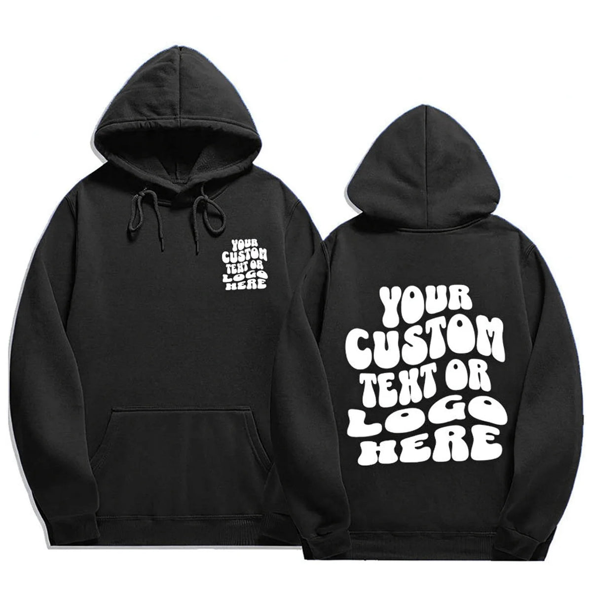 Custom Print Women Hoodie Sweatshirt Loose Long Sleeve Pullover, Personalized DIY Streetwear Hooded Top Autumn Daily Outfit