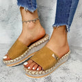 Womens High Heel Sandals Ladies Thick Bottom Casual Slippers Summer New Wedges Sandals Female Shoes Women Platform Mules Slipper